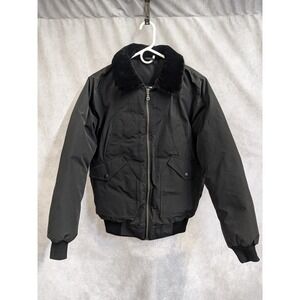 CMFR Men Oxton Bomber Down Jacket Black size Small Made in Canada